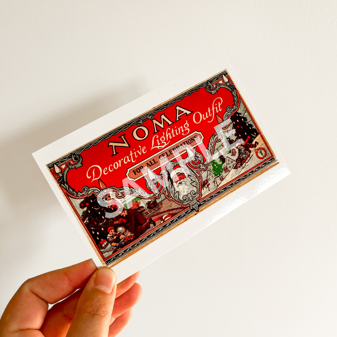 Postcards - Vintage Noma Christmas Lights (set of 4)