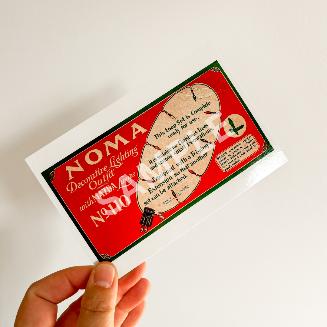 Postcards - Vintage Noma Christmas Lights (set of 4)