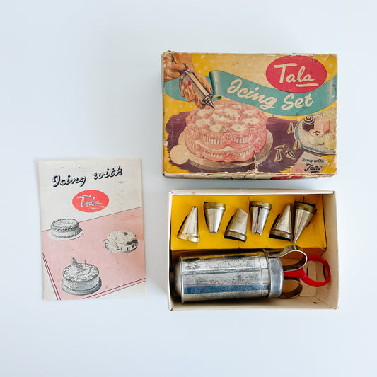 Vintage 1950s Tala Cake Icing Set 1705 - Fun Decor or Gift for a Baker!