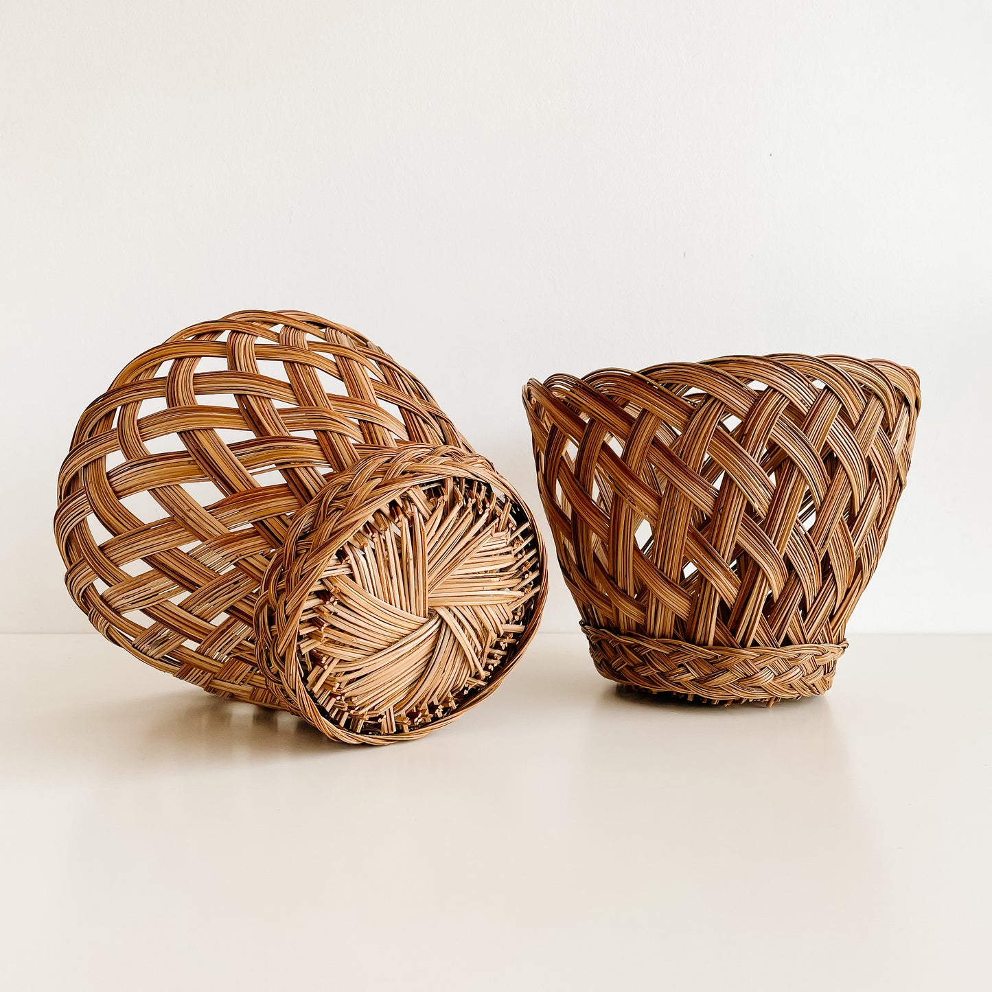8" Woven Baskets for Plants or Office Wastepaper