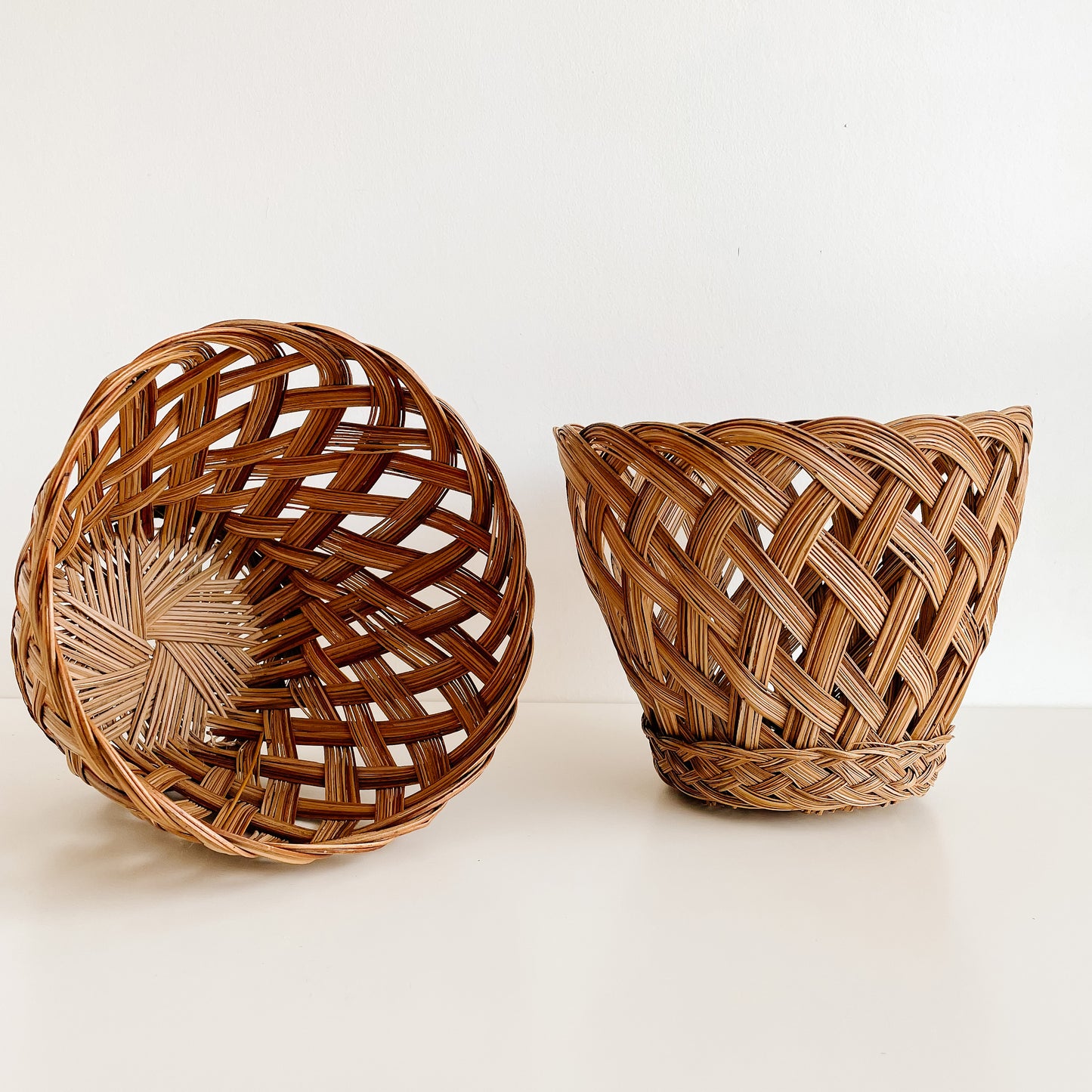 8" Woven Baskets for Plants or Office Wastepaper