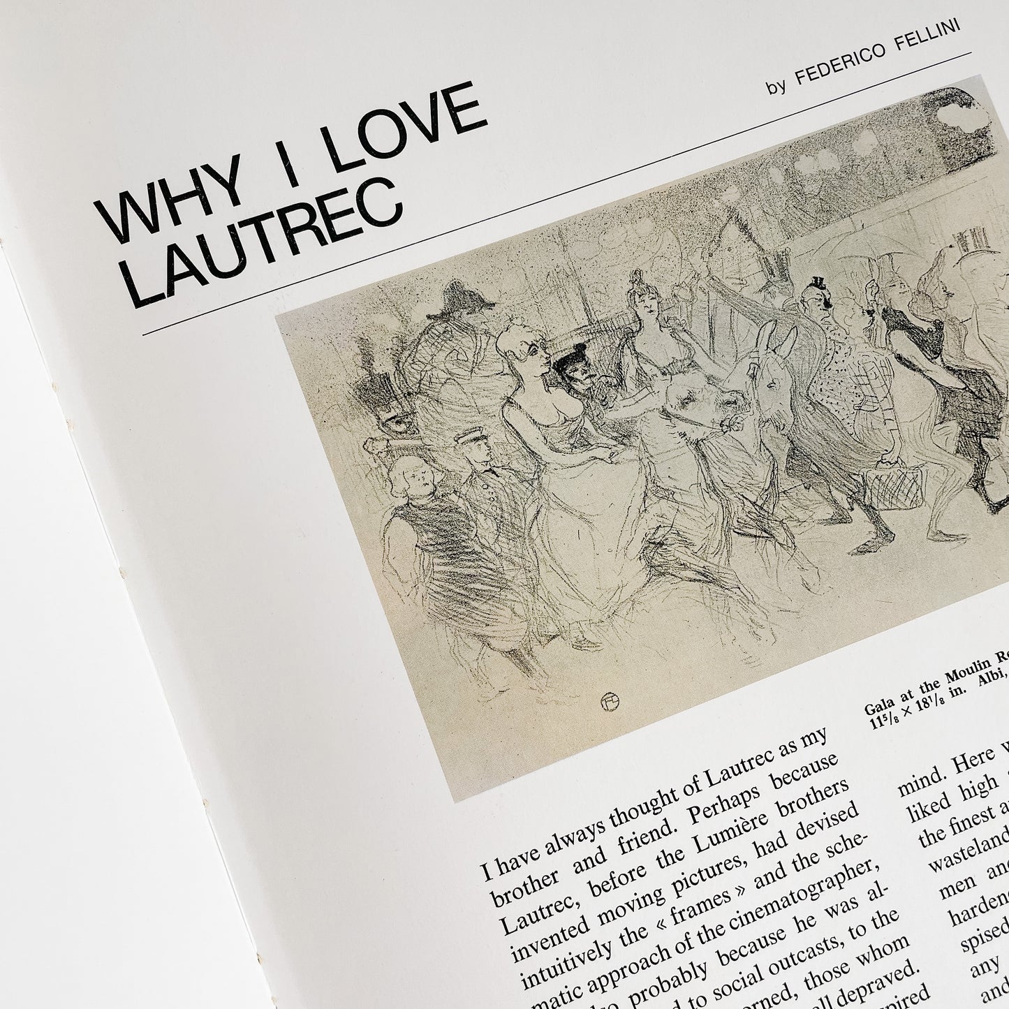 Toulouse-Lautrec Hardcover Art Book (Huisman & Dortu, 1982)