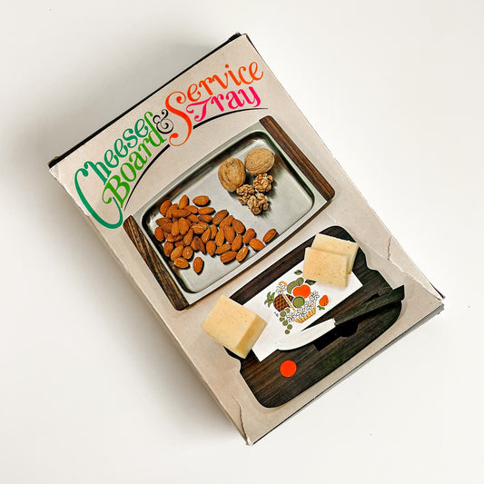 Midcentury Rosewood Cheese Board & Serving Tray (Made in Japan)