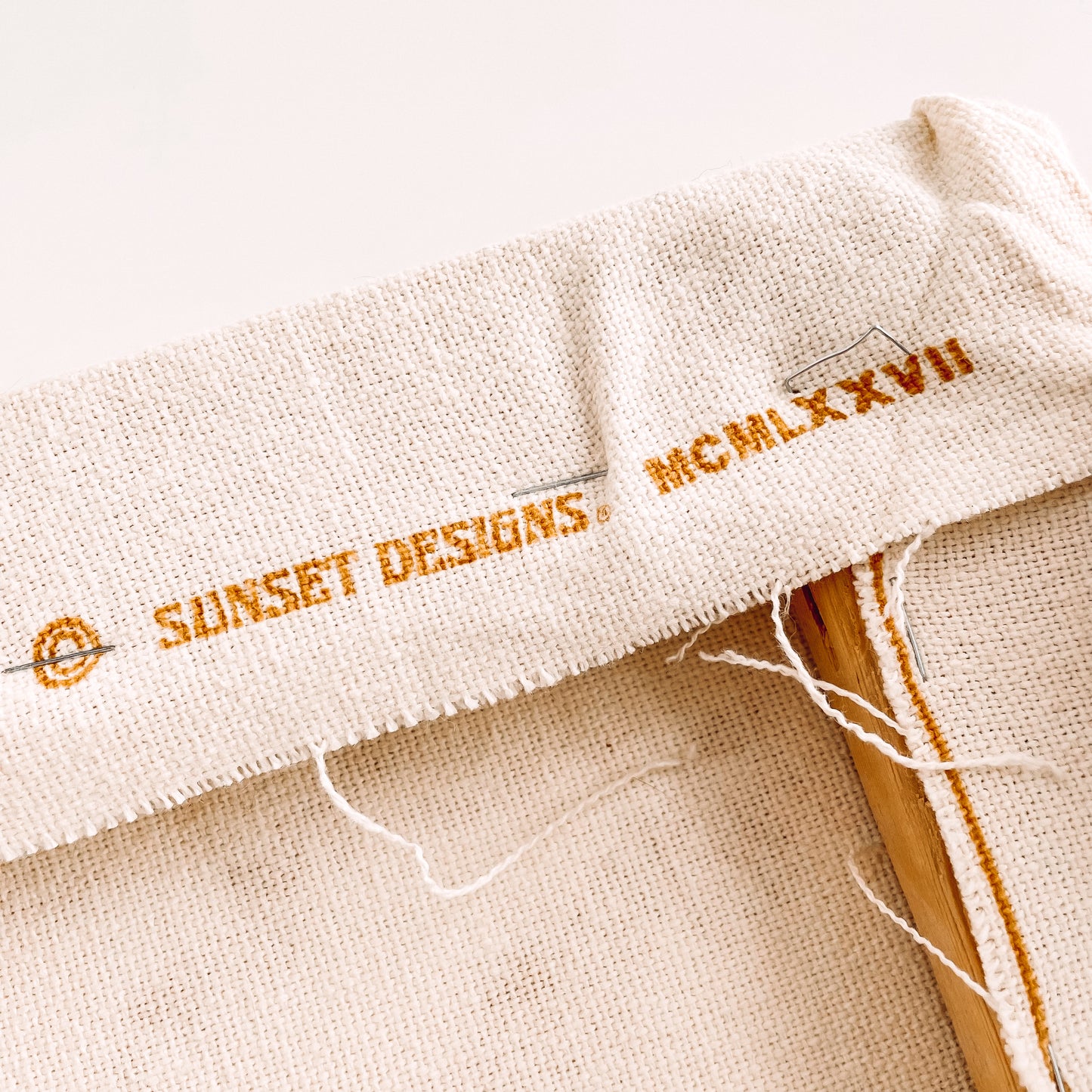 Sunset Designs “Country Barn” 1977 Framed Crewel Pattern