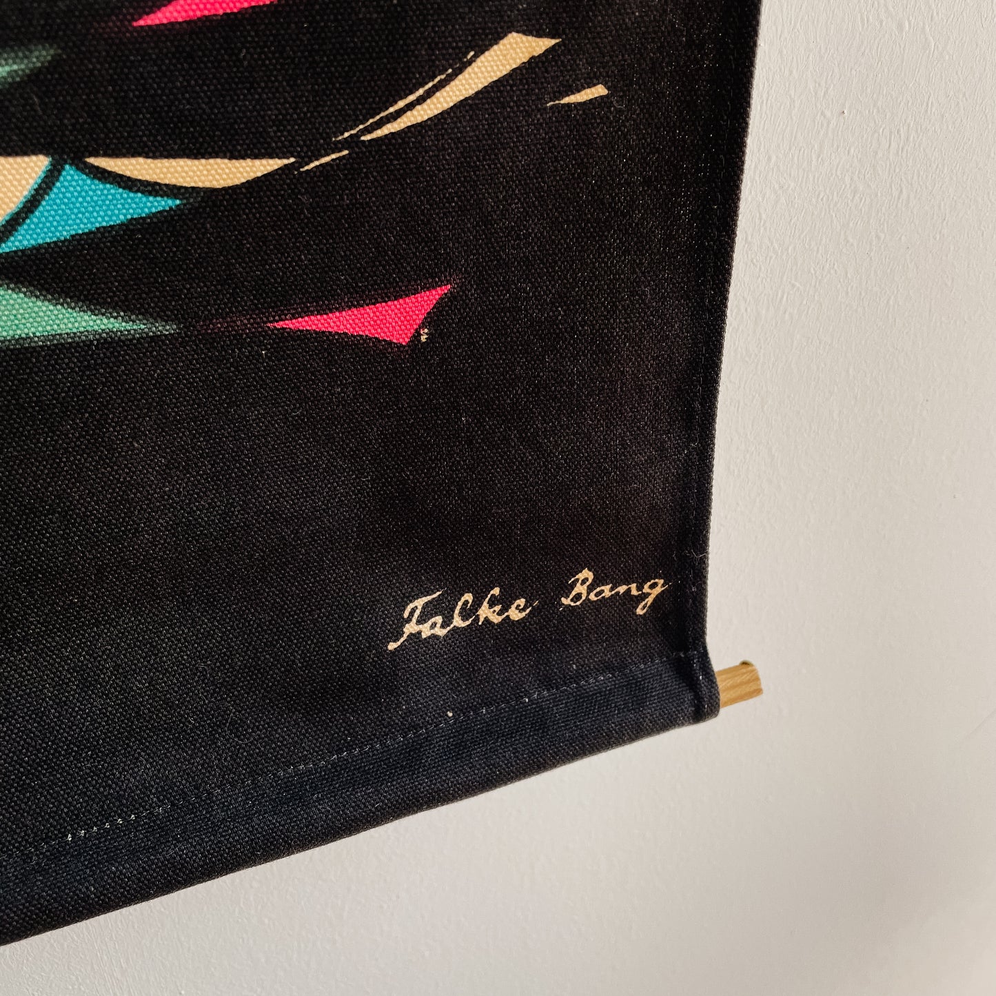 MCM Falke Bang Pop Art Rooster Fabric Wall Hanging