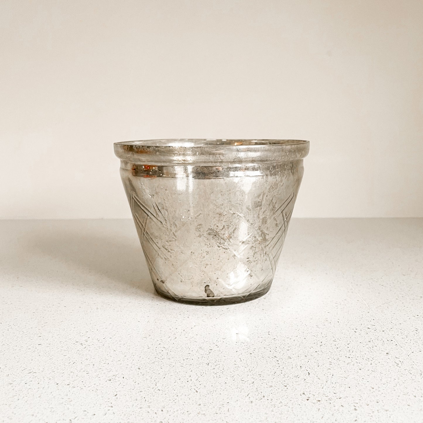 Pottery Barn Mercury Glass Candle Holder