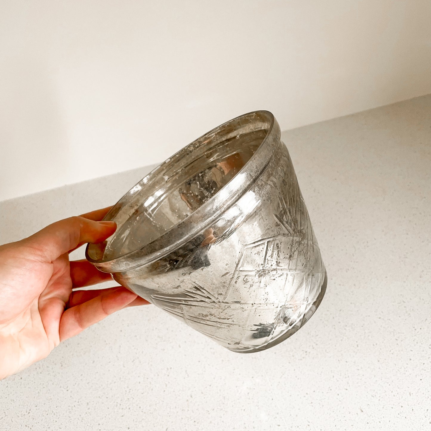 Pottery Barn Mercury Glass Candle Holder