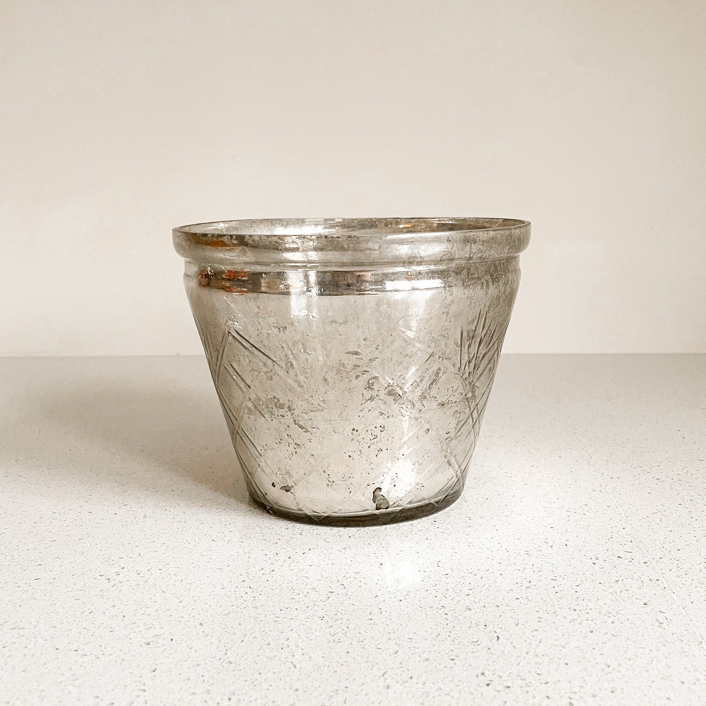 Pottery Barn Mercury Glass Candle Holder