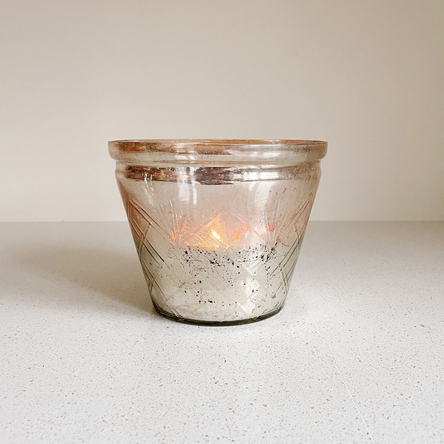 Pottery Barn Mercury Glass Candle Holder