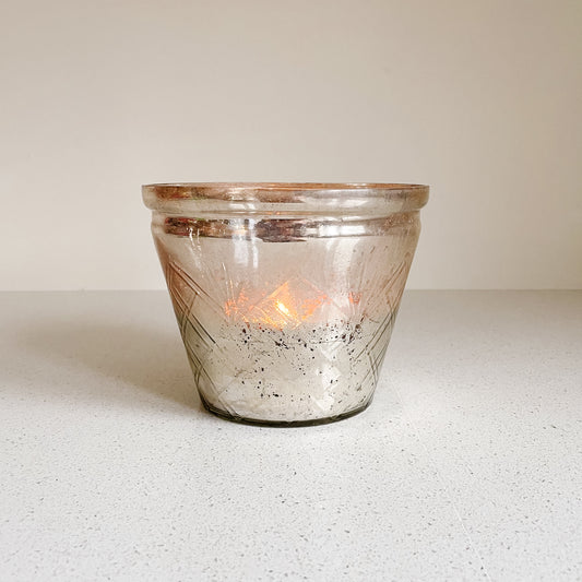 Pottery Barn Mercury Glass Candle Holder