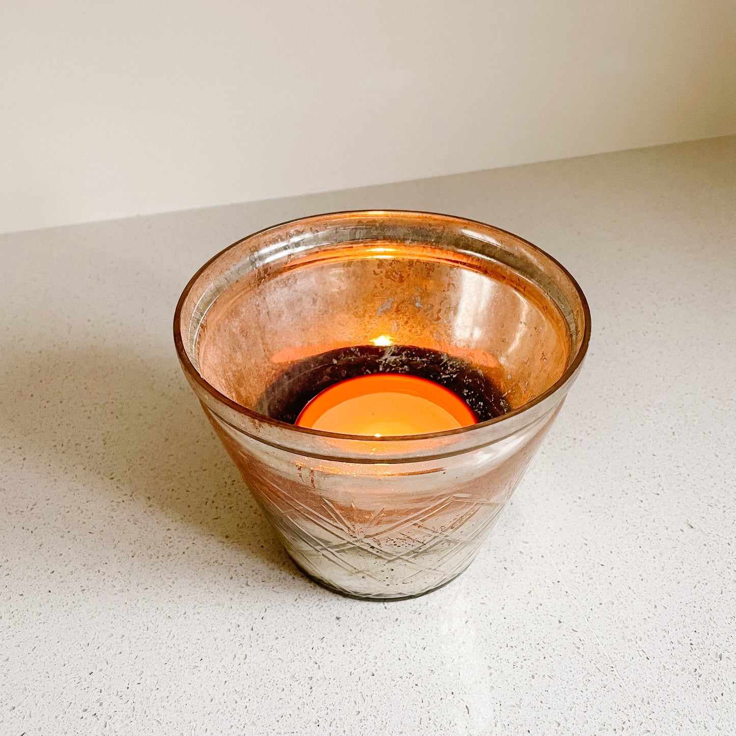 Pottery Barn Mercury Glass Candle Holder