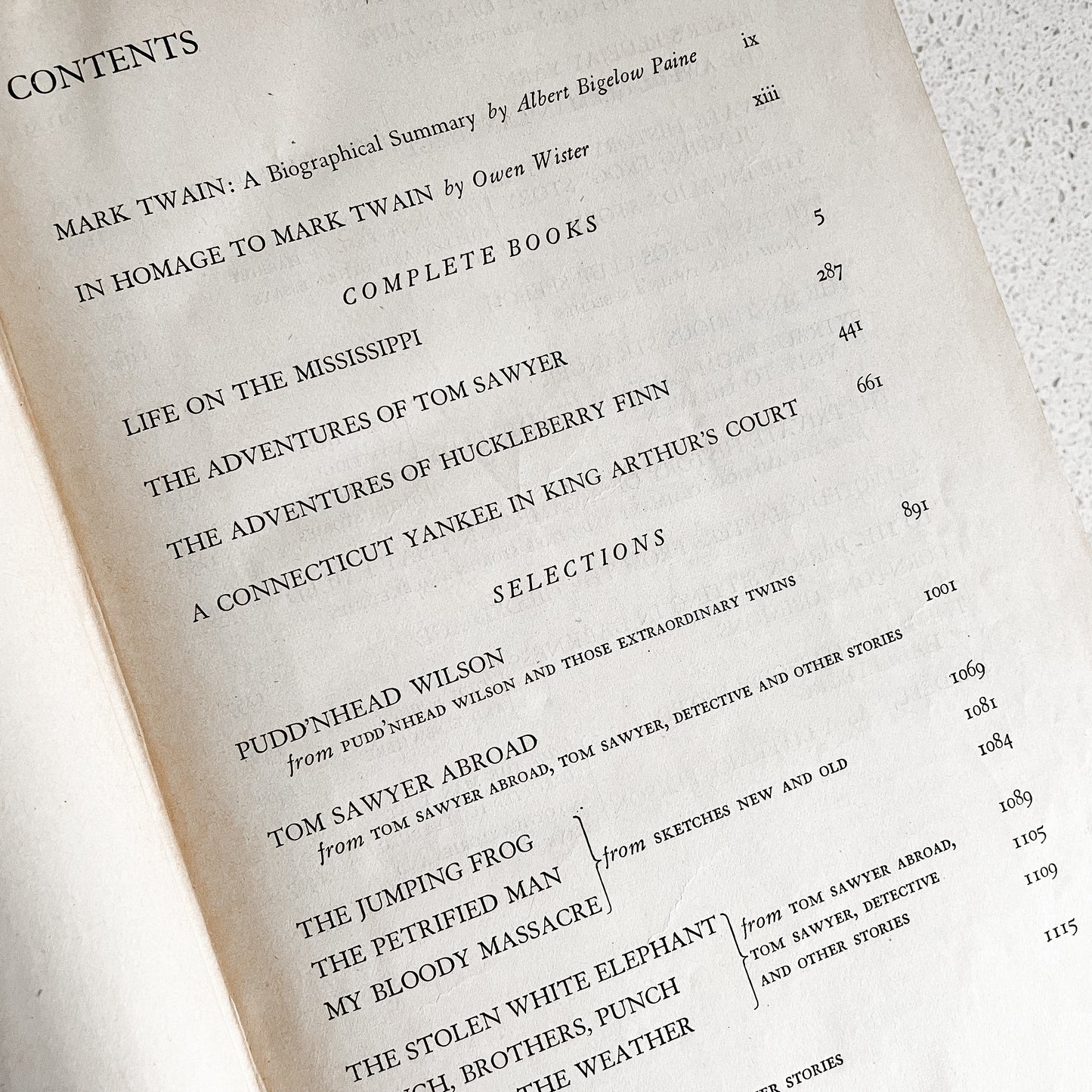 The Family Mark Twain Cloth-Bound Hardcover Book (1935)