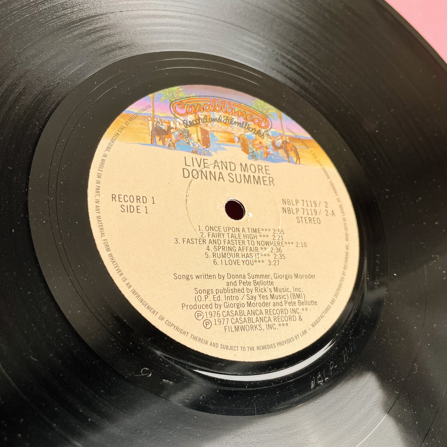 Vintage Record - Donna Summer, "Live and More" Double Album (1978)