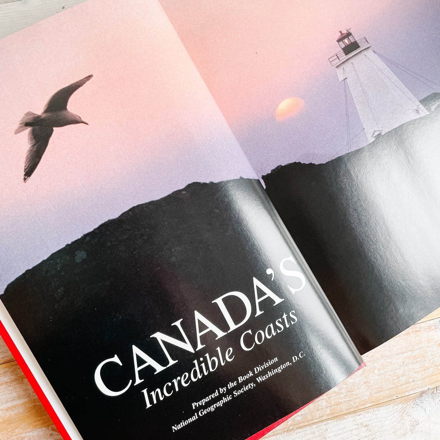 1990s National Geographic Travel Books with Pictures and Essays