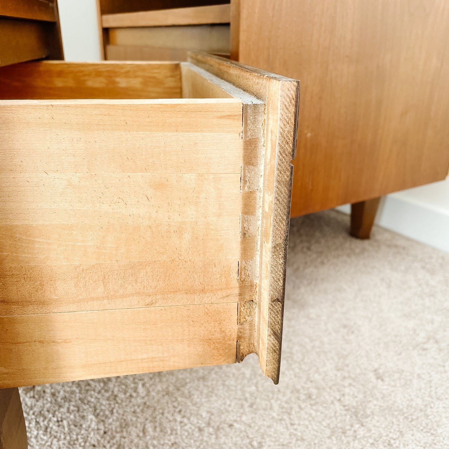 1960s Midcentury Walnut Bedside Tables/Nightstands (Set of 2)