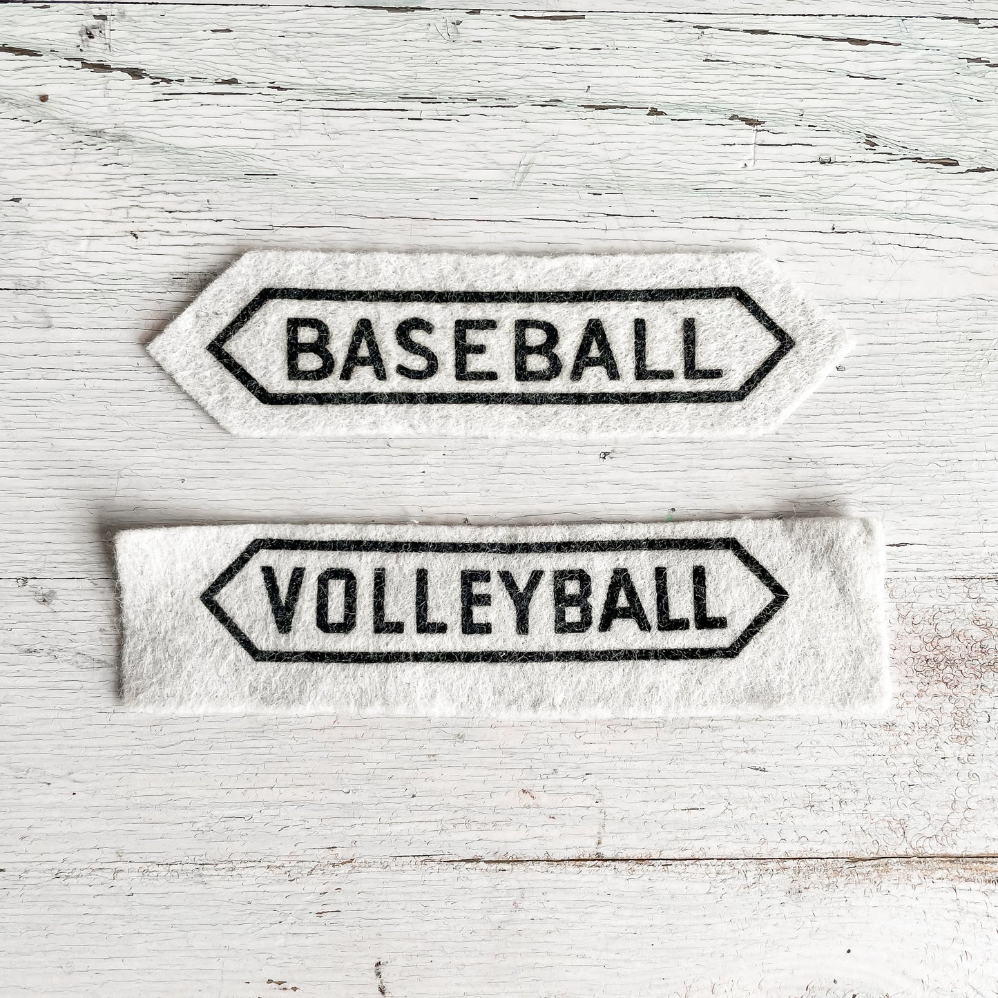 Vintage Patches - High School Achievement/Activity Bars (White/Black)