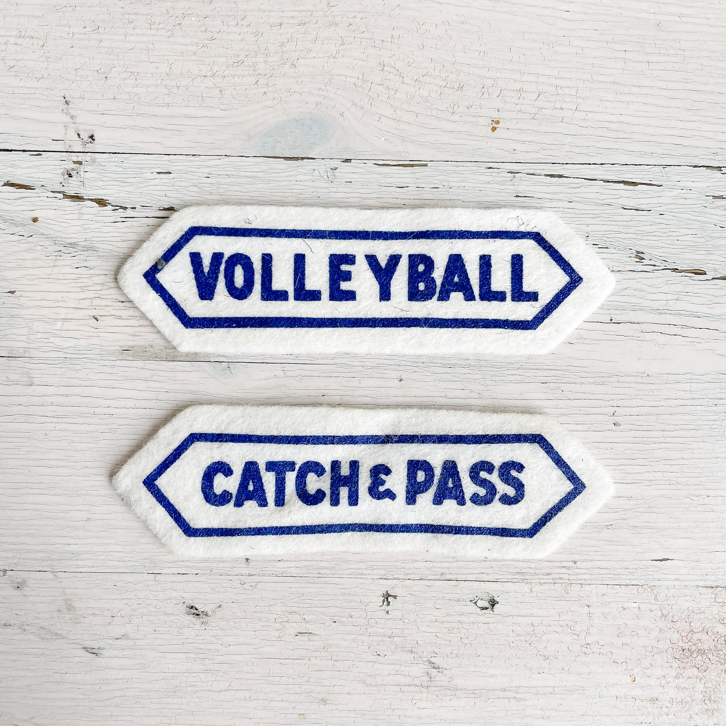 Vintage Patches - High School Achievement/Activity Bars (White/Blue)