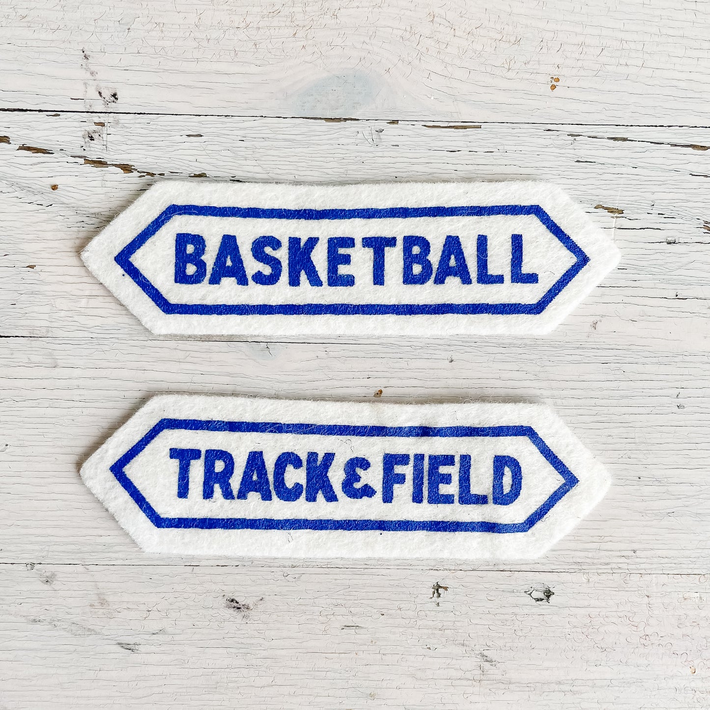 Vintage Patches - High School Achievement/Activity Bars (White/Blue)