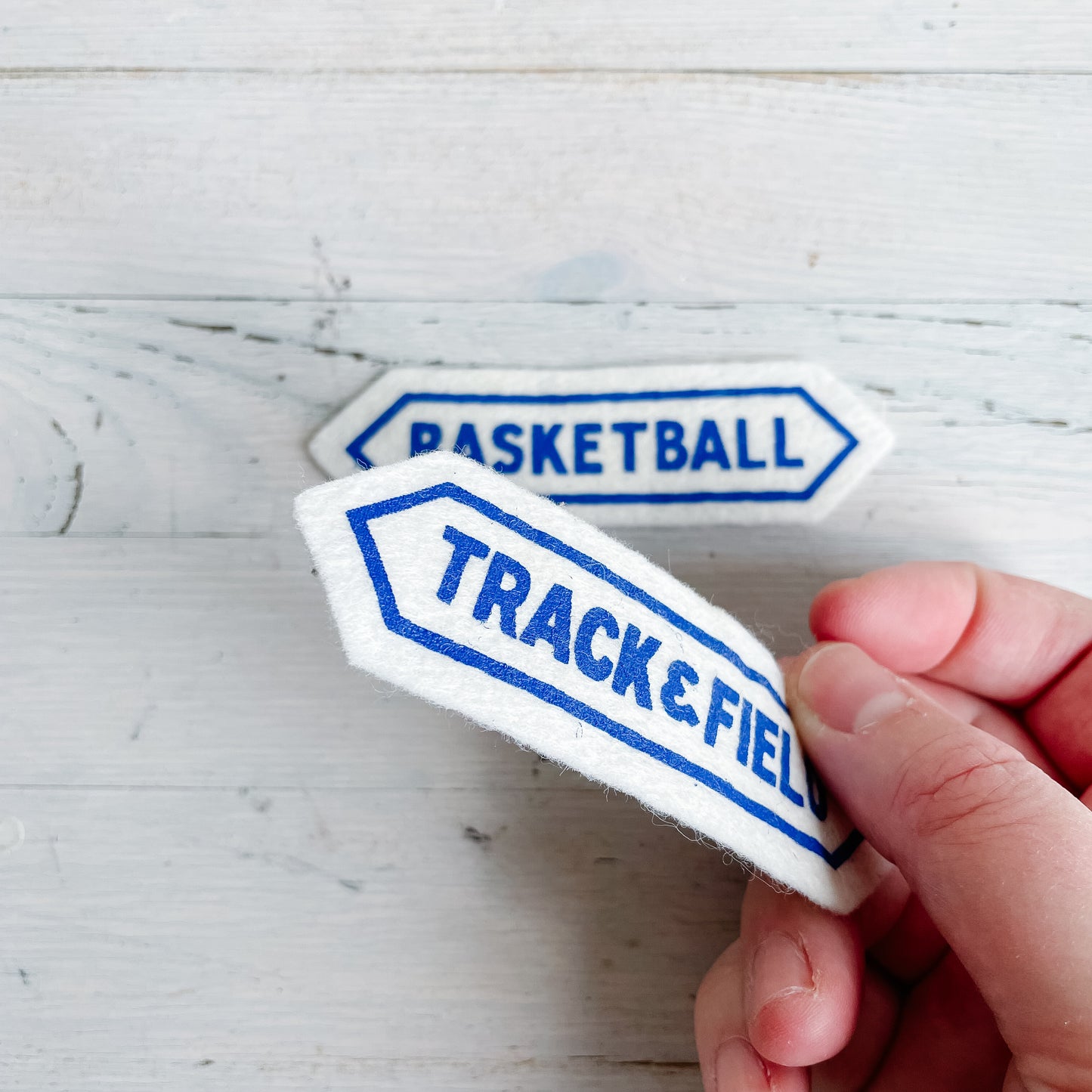 Vintage Patches - High School Achievement/Activity Bars (White/Blue)