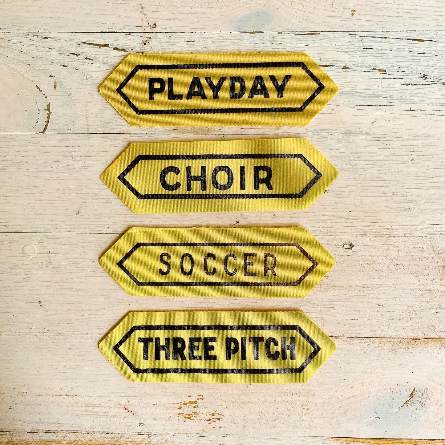 Vintage Patches - High School Achievement/Activity Bars (Yellow)