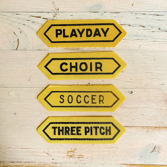 Vintage Patches - High School Achievement/Activity Bars (Yellow)