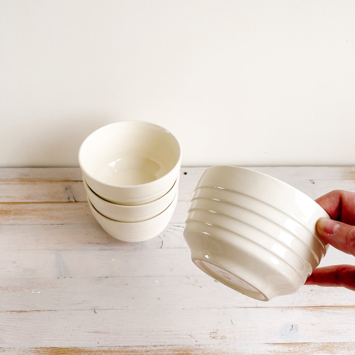 1940s Bauer Beehive/Ringware Stoneware Pudding Bowls