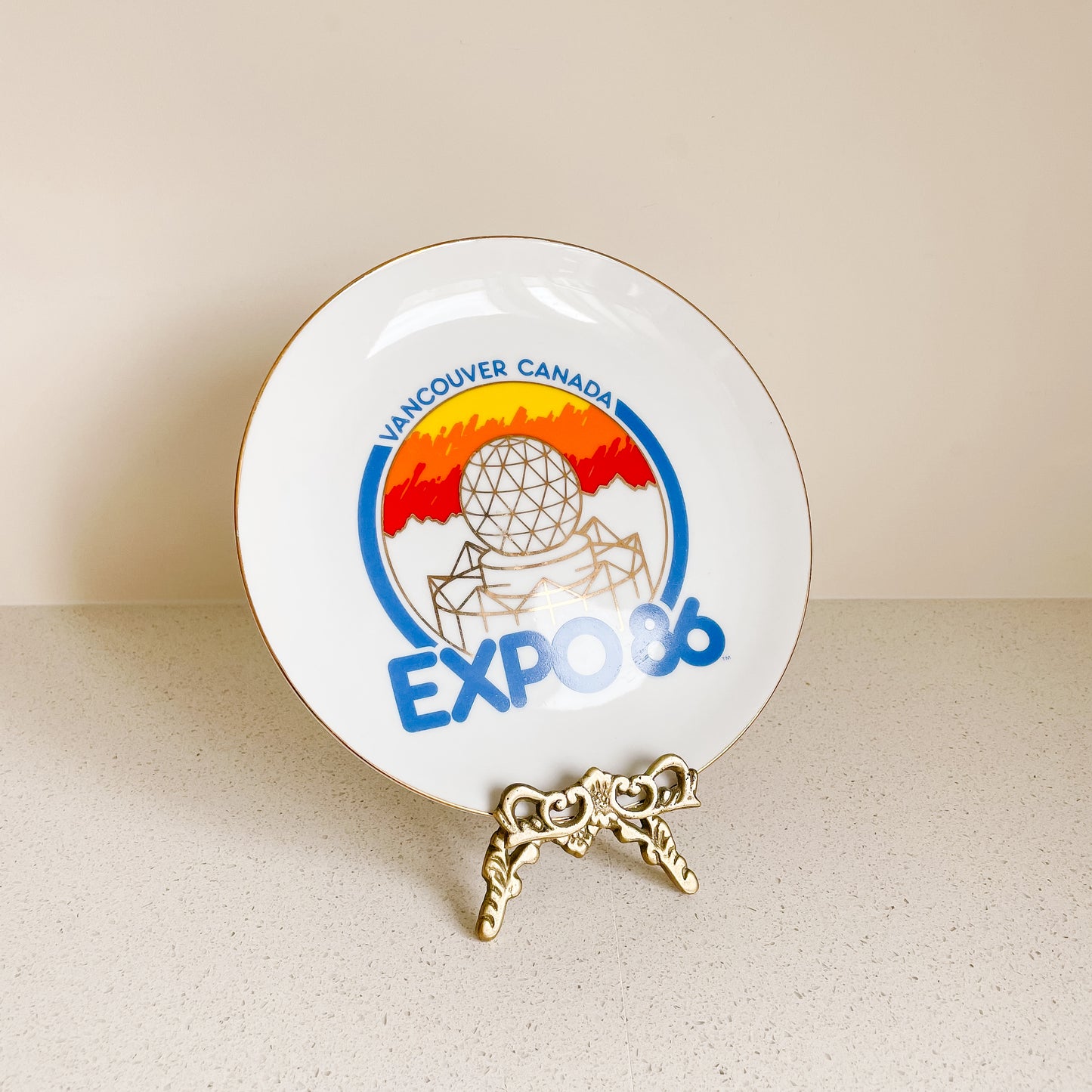 Vancouver Expo 86 Commemorative Plate