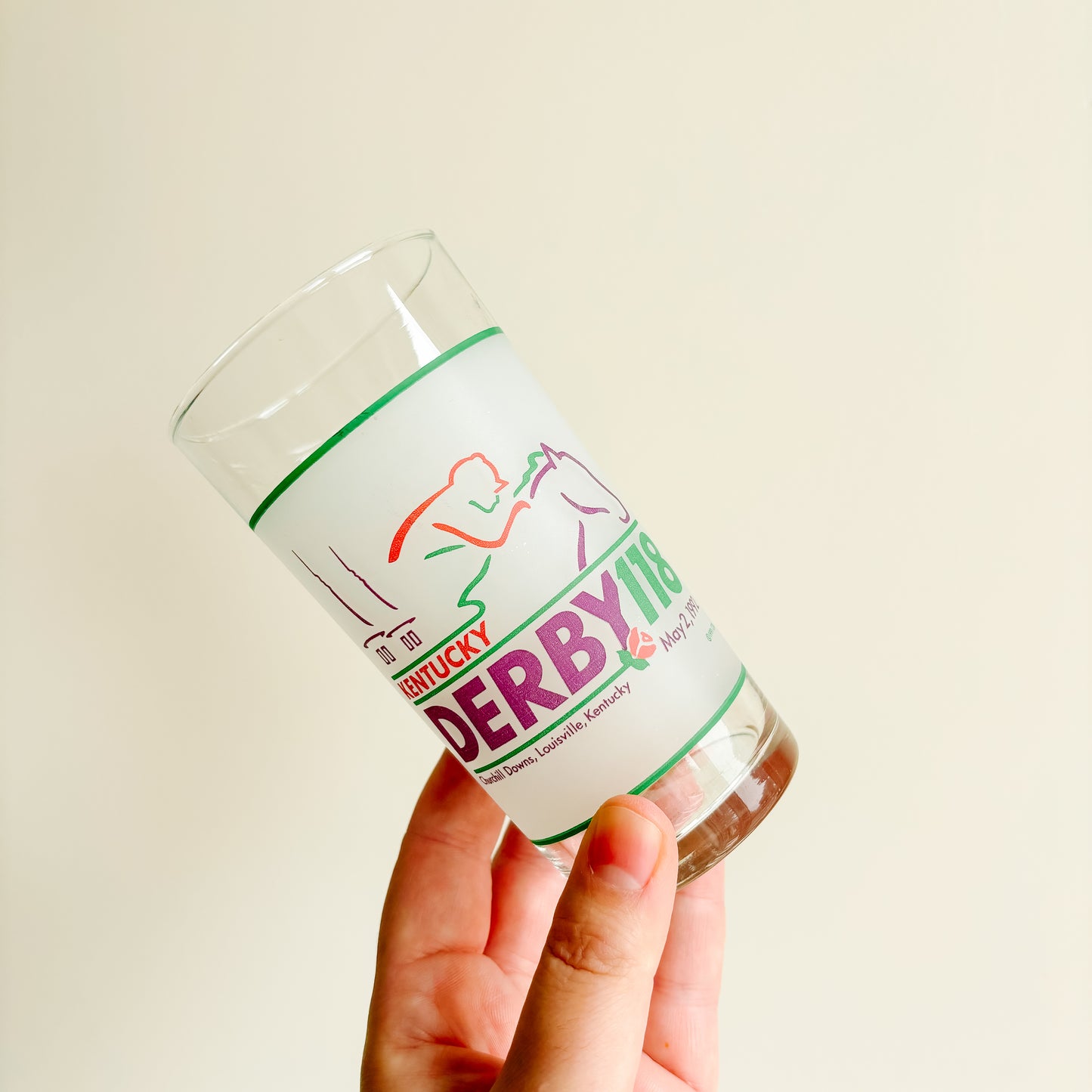 Kentucky Derby 1990s Commemorative Mint Julep Glasses (set of 3)