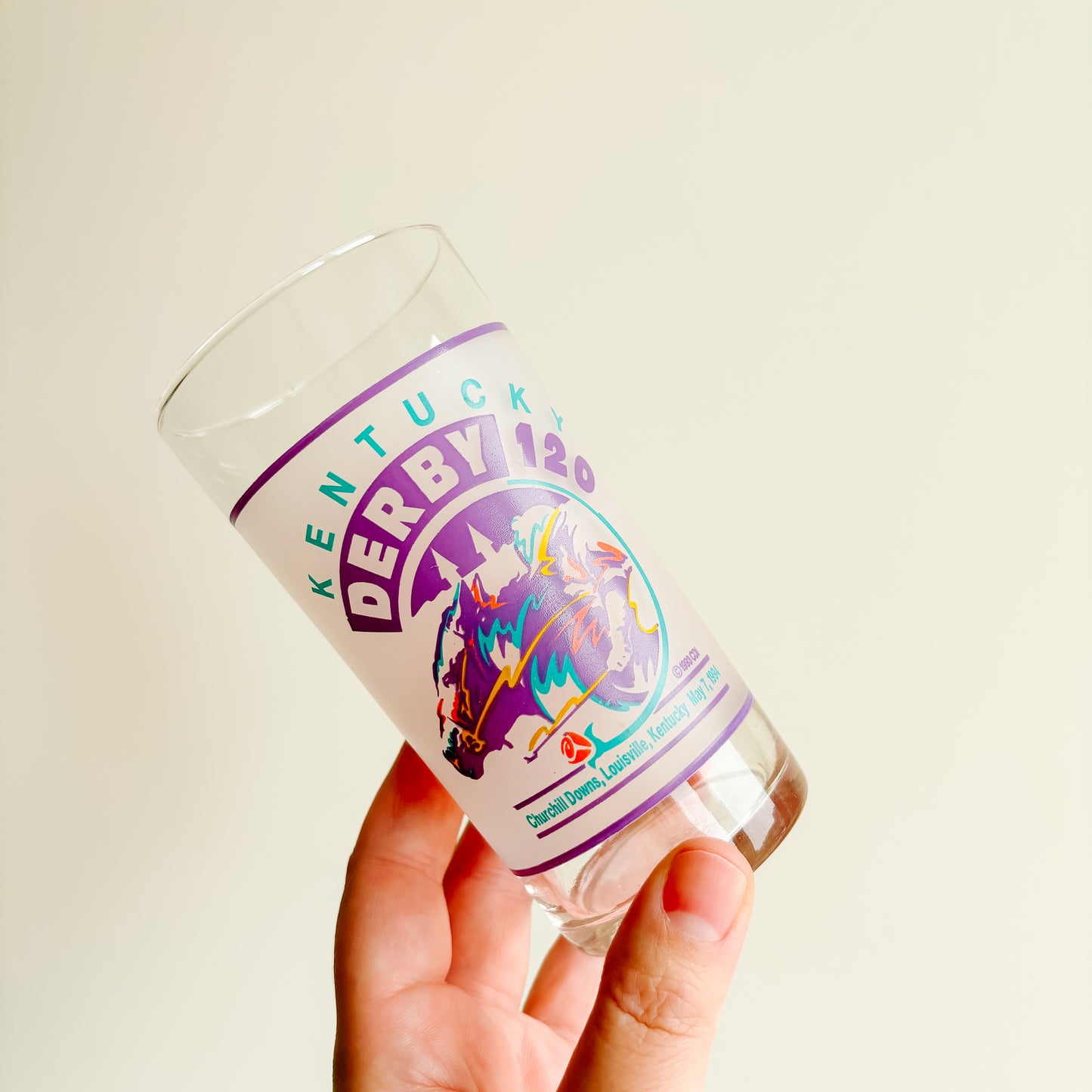 Kentucky Derby 1990s Commemorative Mint Julep Glasses (set of 3)