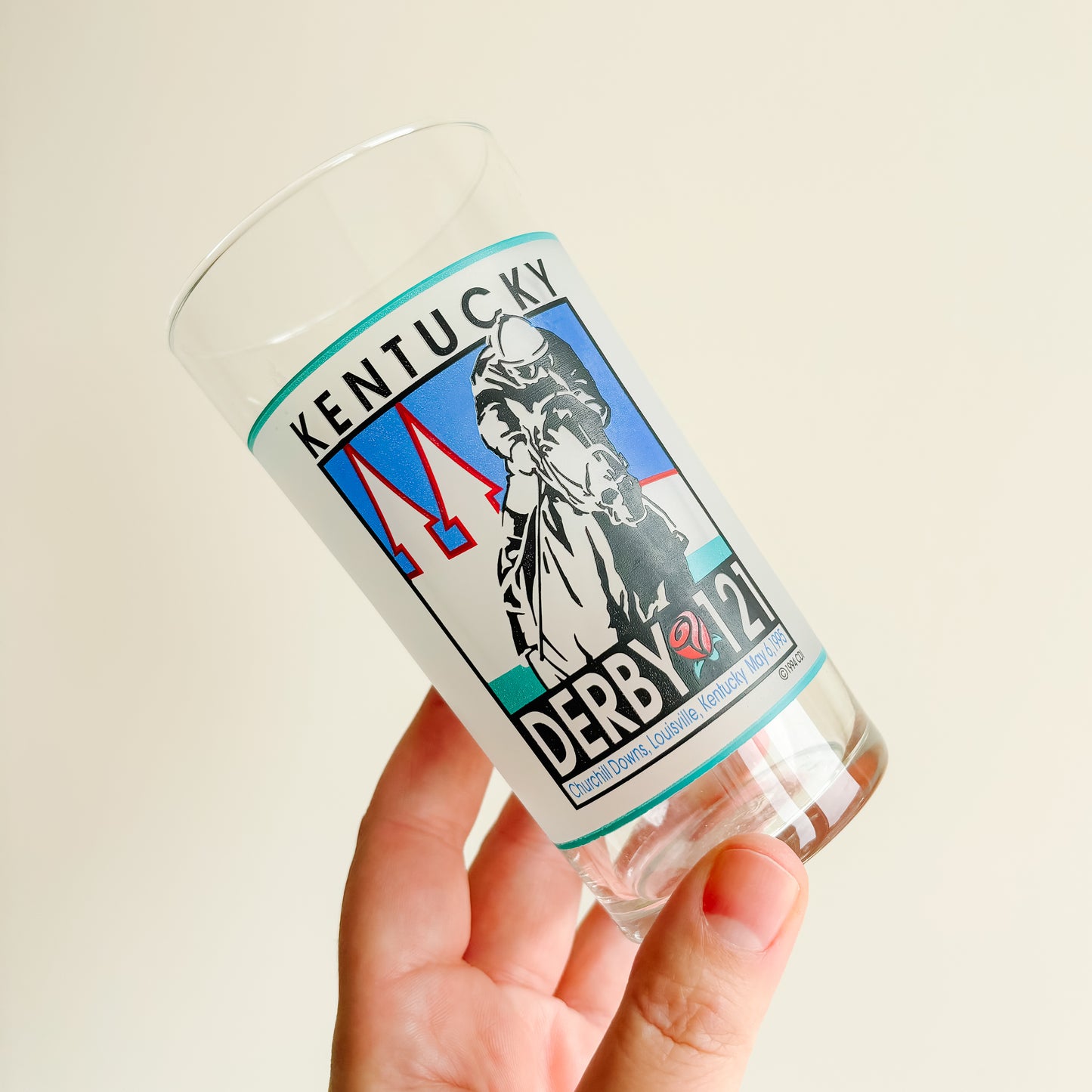 Kentucky Derby 1990s Commemorative Mint Julep Glasses (set of 3)
