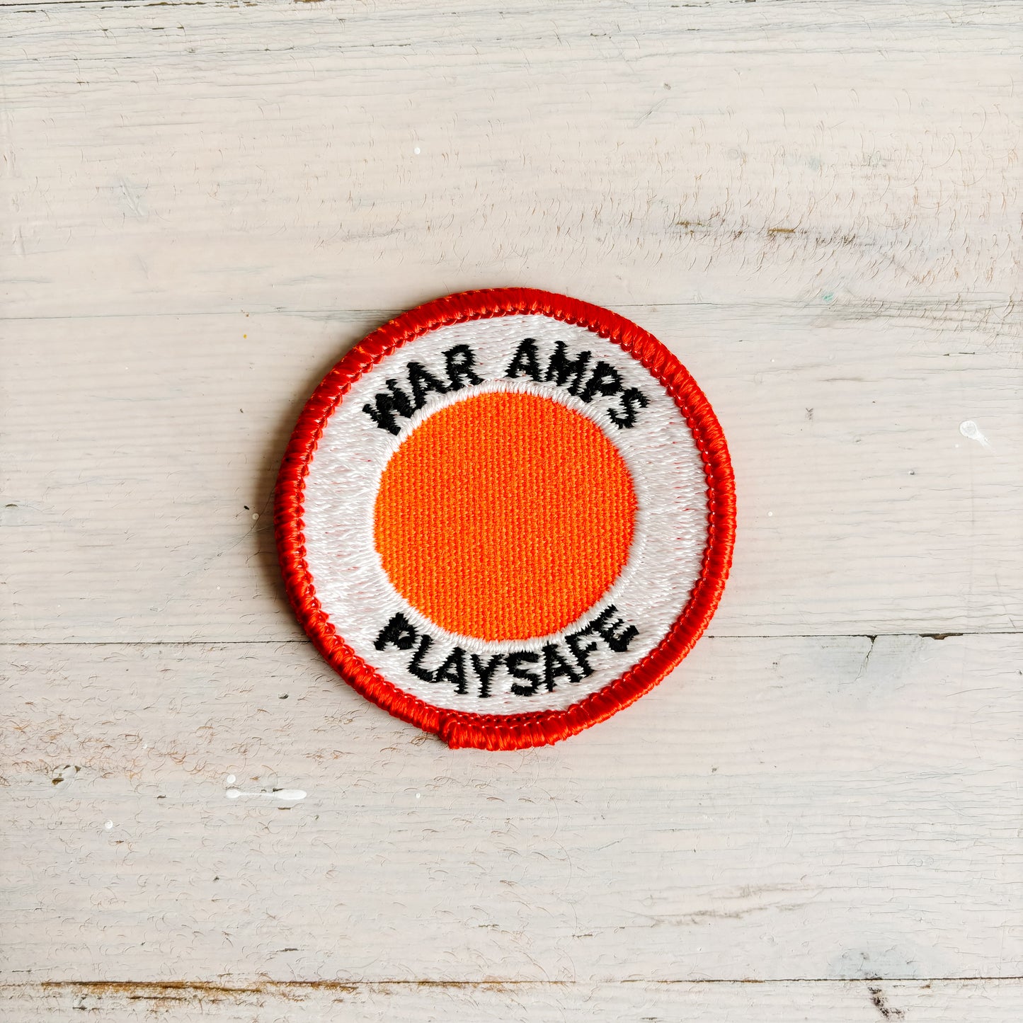 Vintage Patches - Embroidered War Amps Playsafe Patch