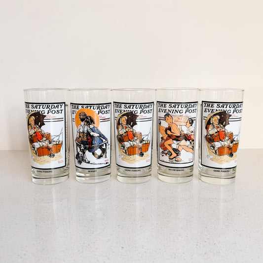 Saturday Evening Post Norman Rockwell Glassware (1987 Arby's Collection)