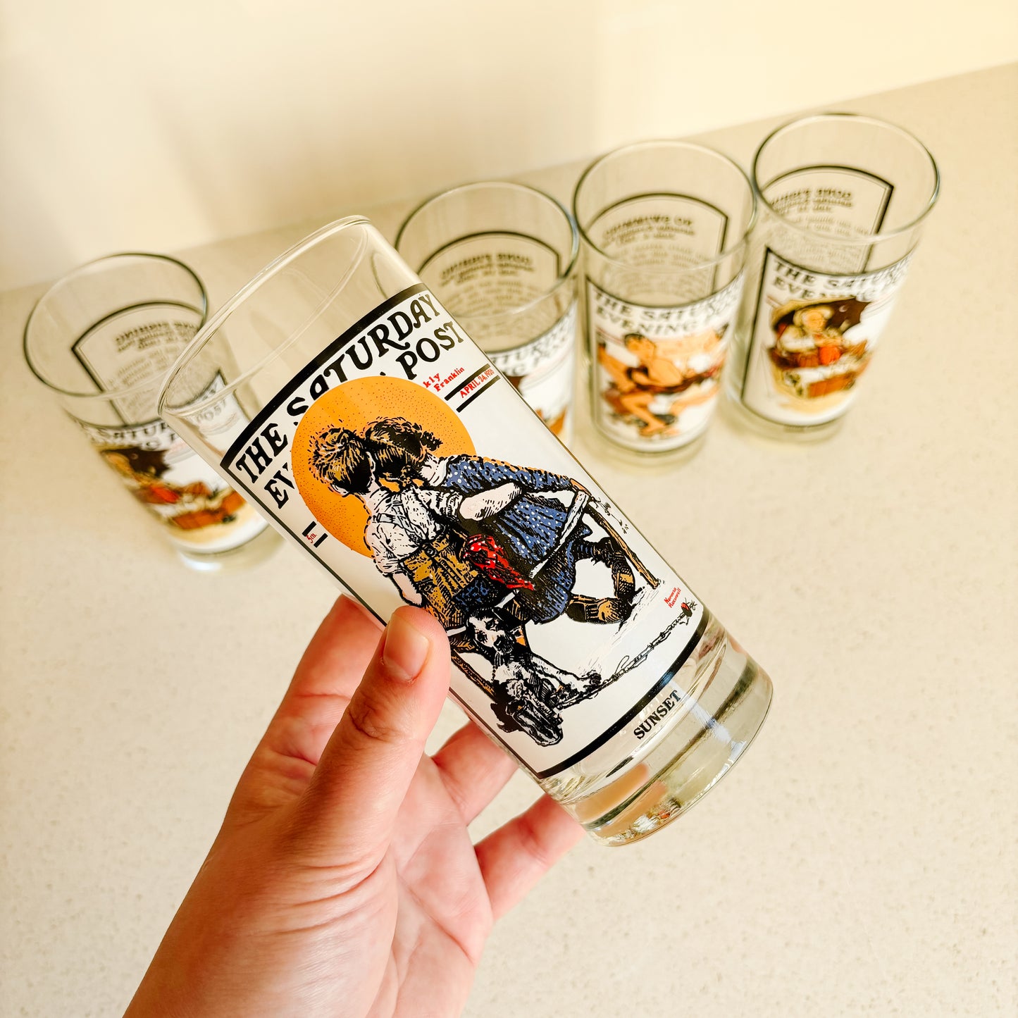 Saturday Evening Post Norman Rockwell Glassware (1987 Arby's Collection)