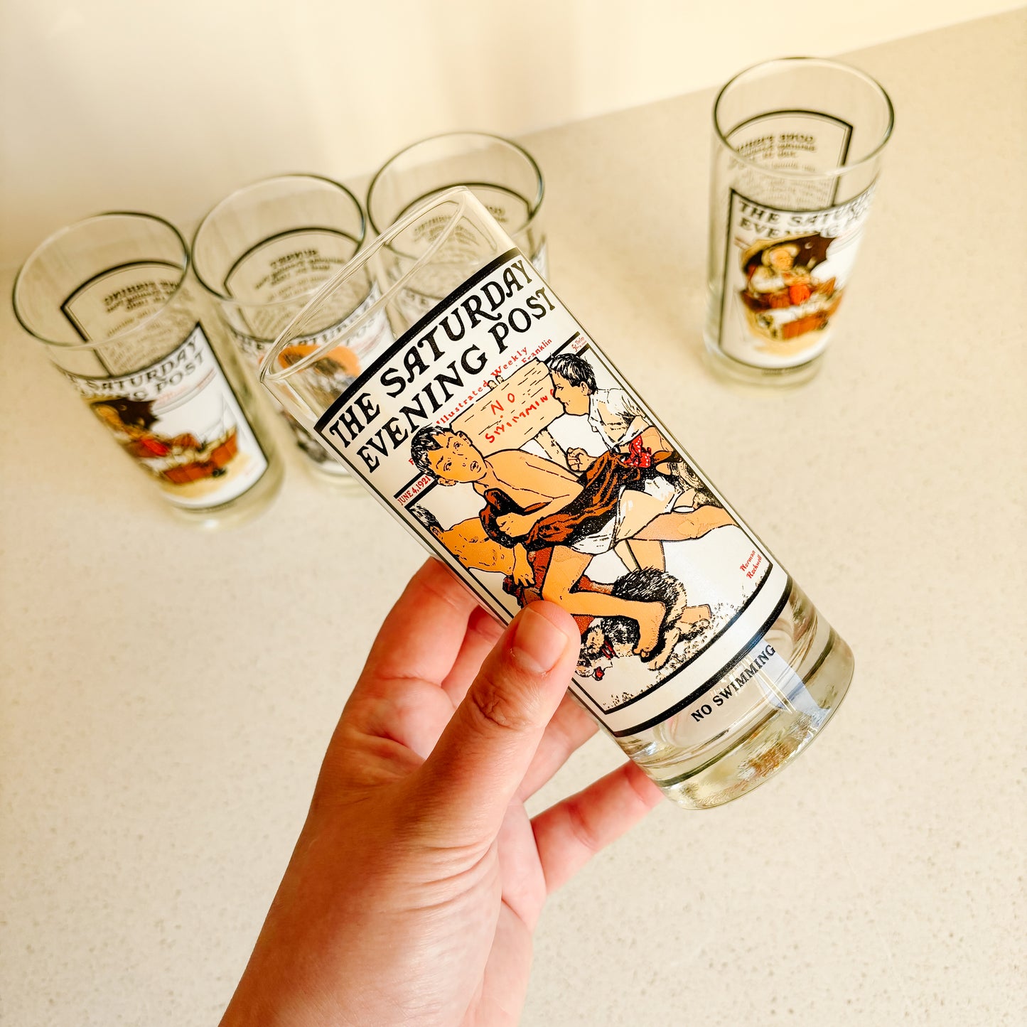 Saturday Evening Post Norman Rockwell Glassware (1987 Arby's Collection)