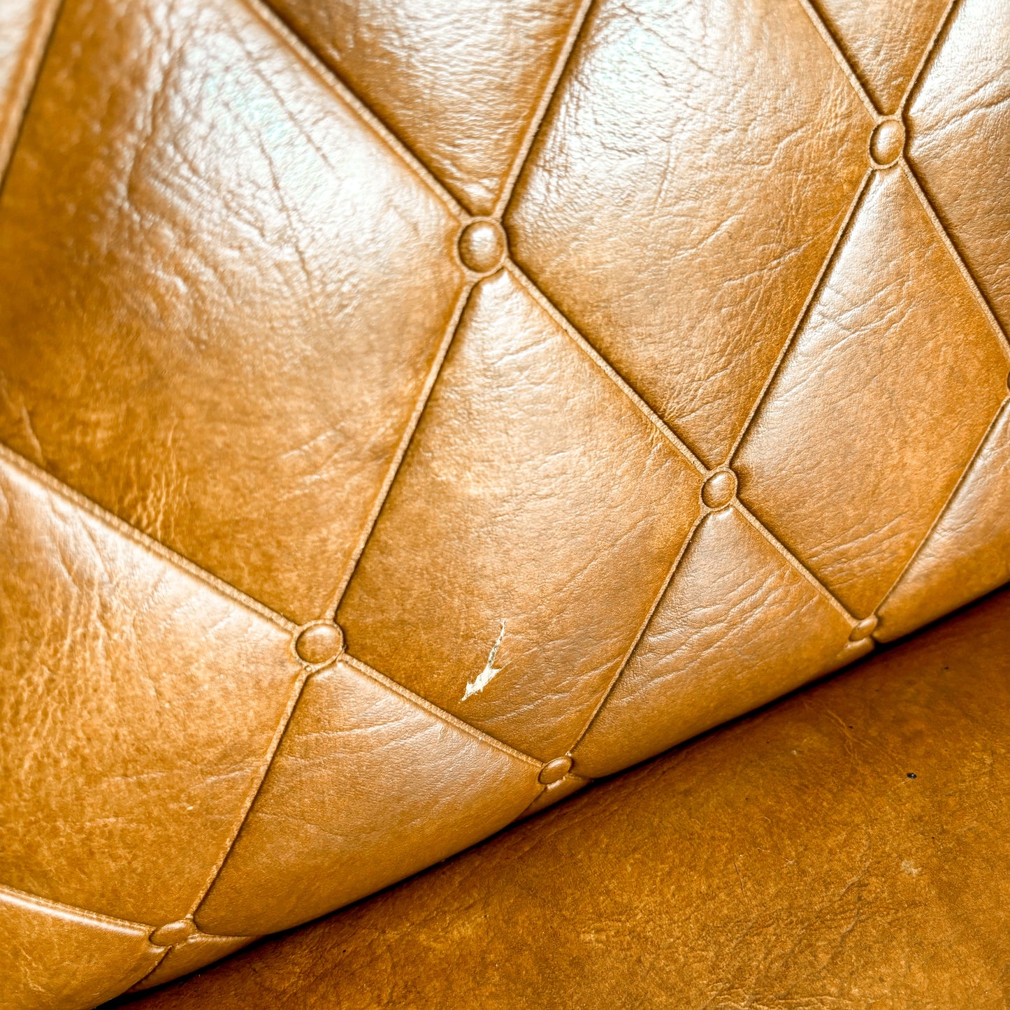 Vintage Chrome and Faux Leather Chairs