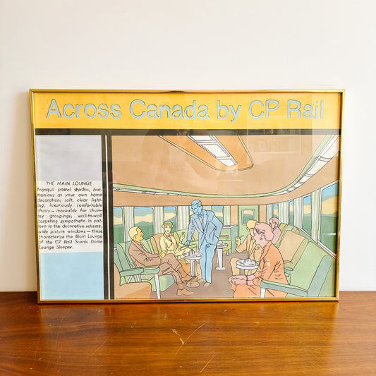 Charles Pachter Model Modern Message/Across Canada by CP Rail Framed Lithograph (1970)