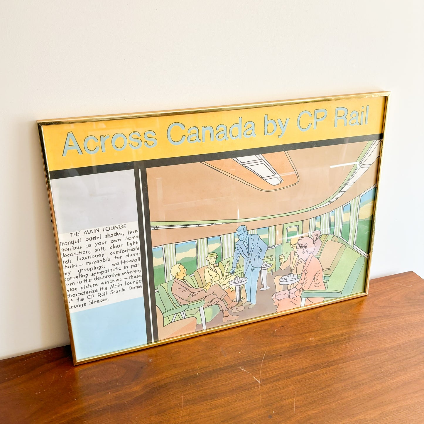 Charles Pachter Model Modern Message/Across Canada by CP Rail Framed Lithograph (1970)
