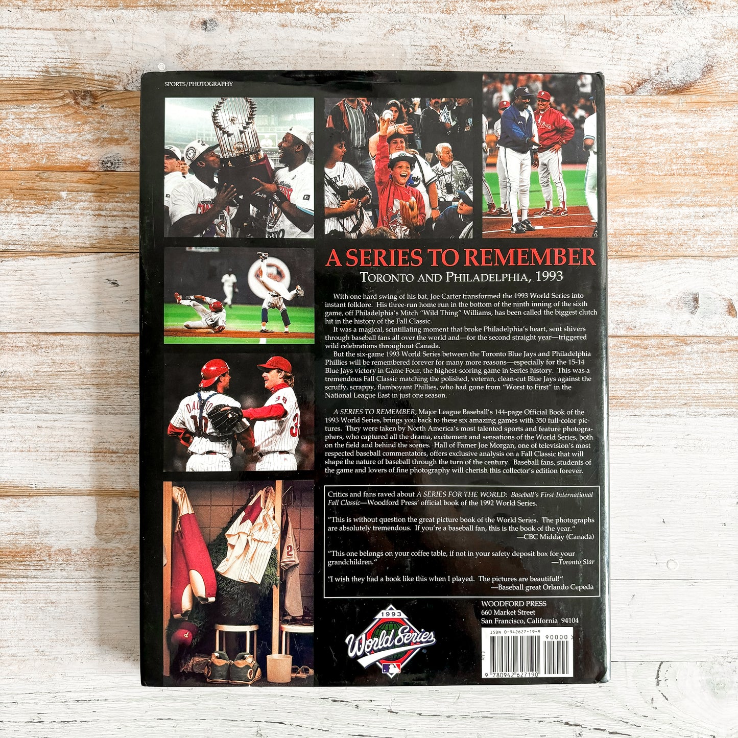Toronto Blue Jays A Series to Remember Hardcover 1993 MLB Championship Book