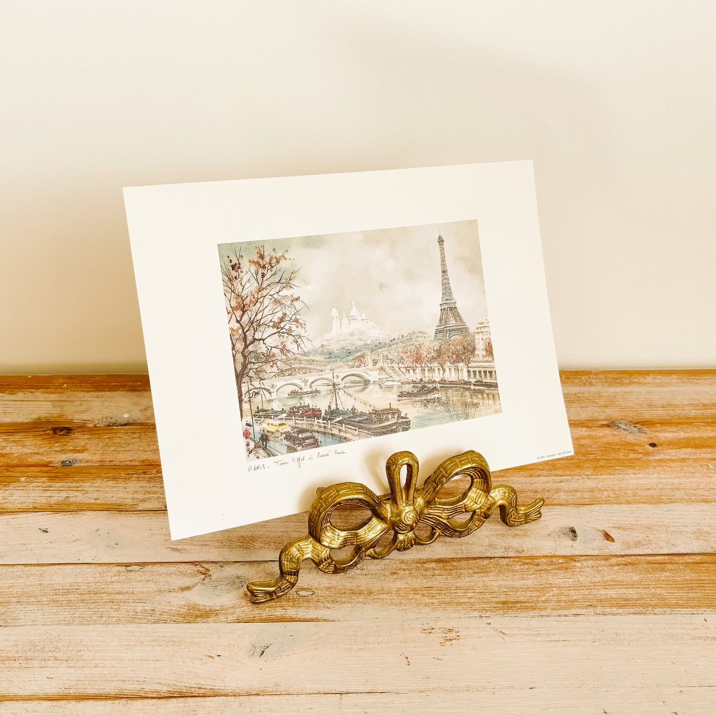 Art Print - Paris, Tour Eiffel et Sacré Coeur
