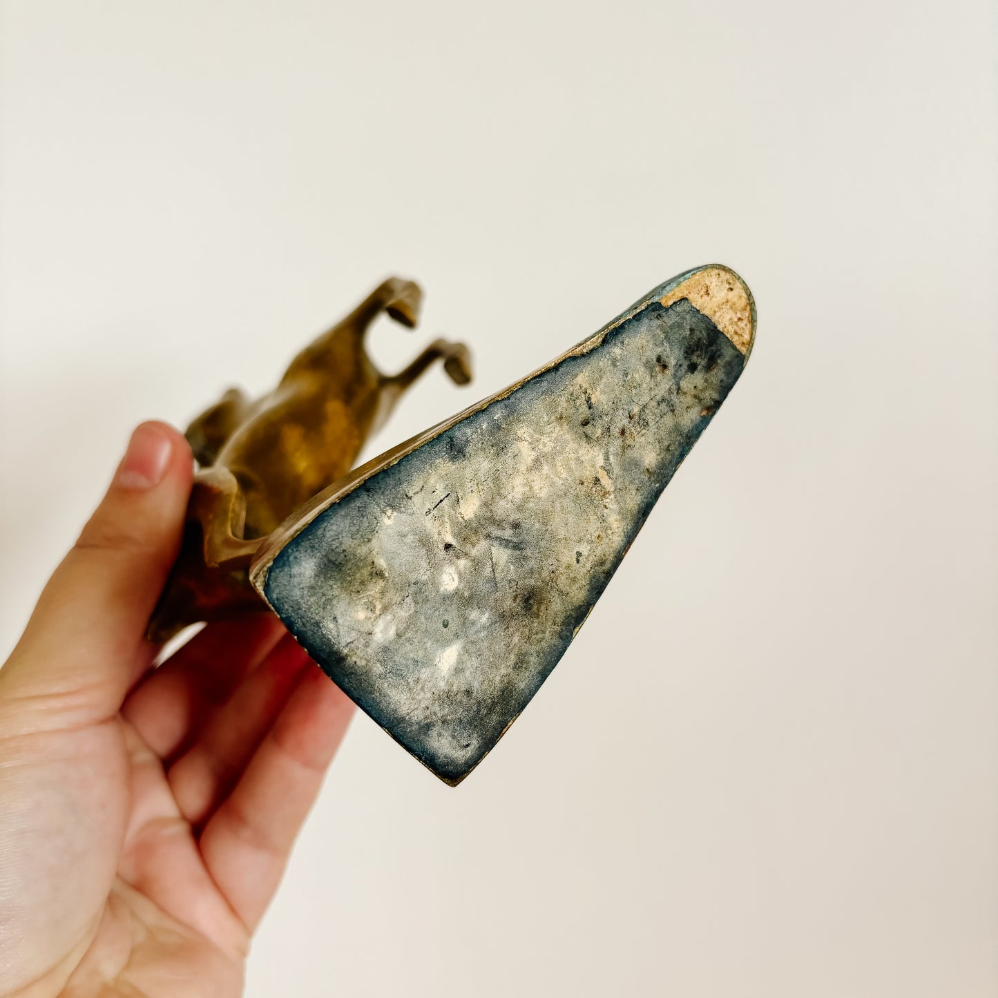 Vintage Leaping Brass Antelopes (set of 2)