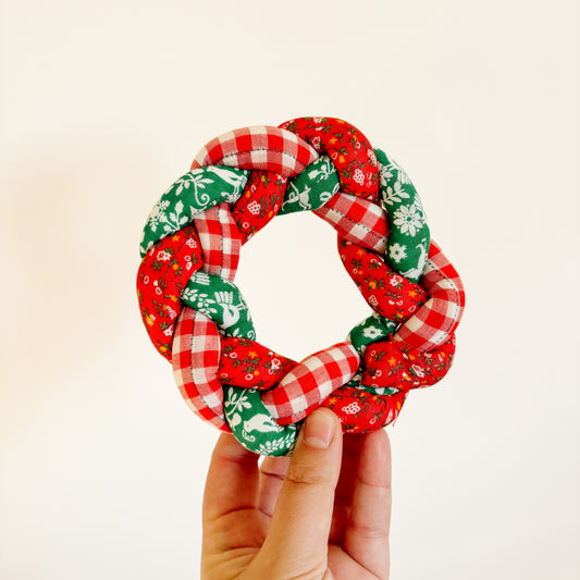 Handmade Plushie Holiday Wreath (Mini)