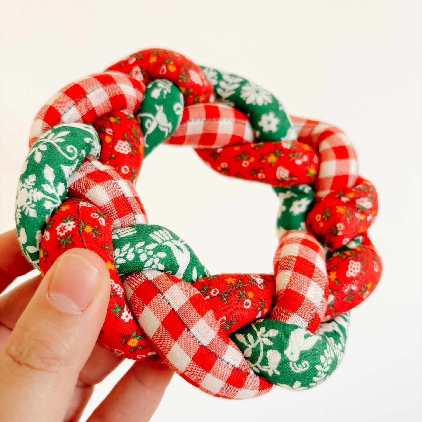 Handmade Plushie Holiday Wreath (Mini)