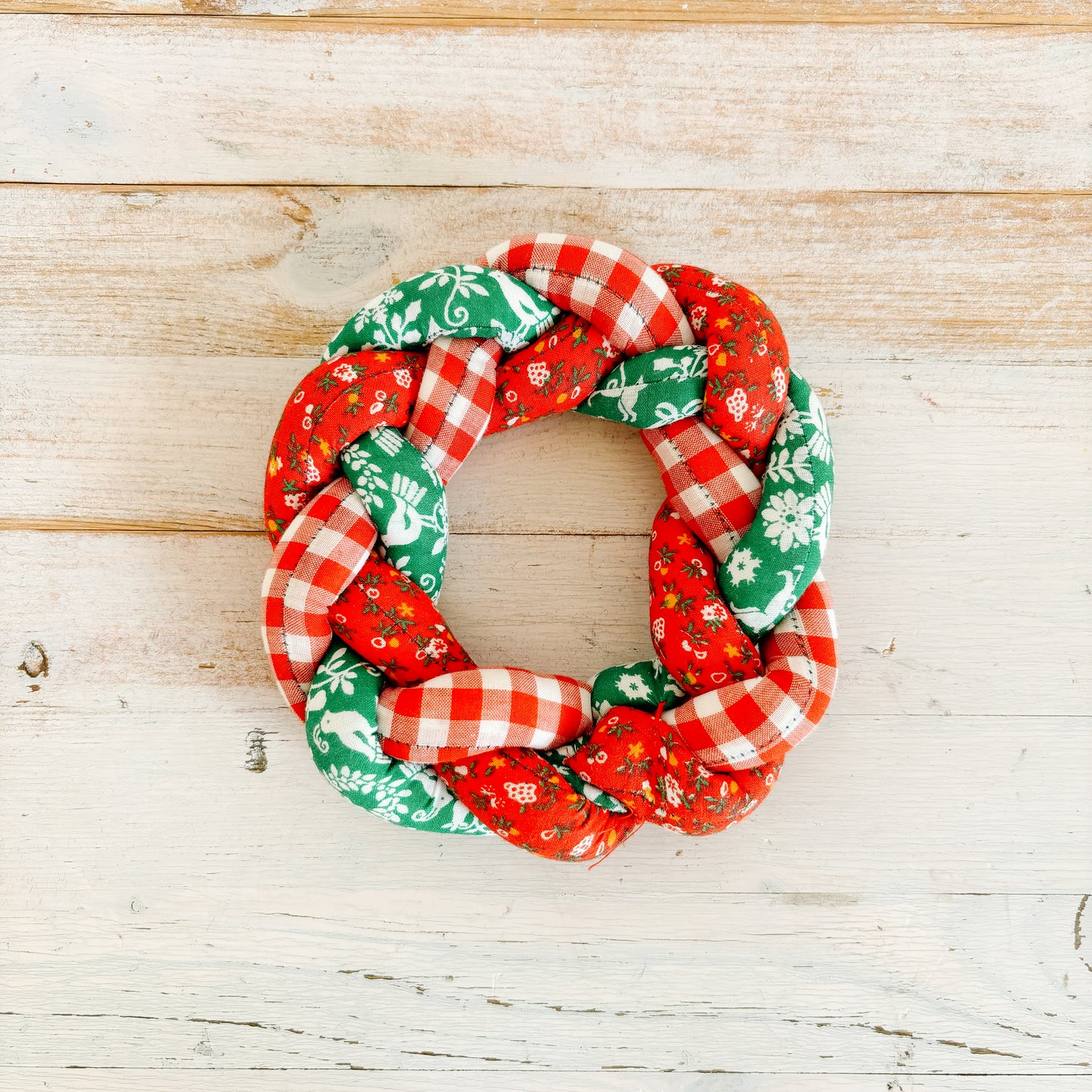 Handmade Plushie Holiday Wreath (Mini)