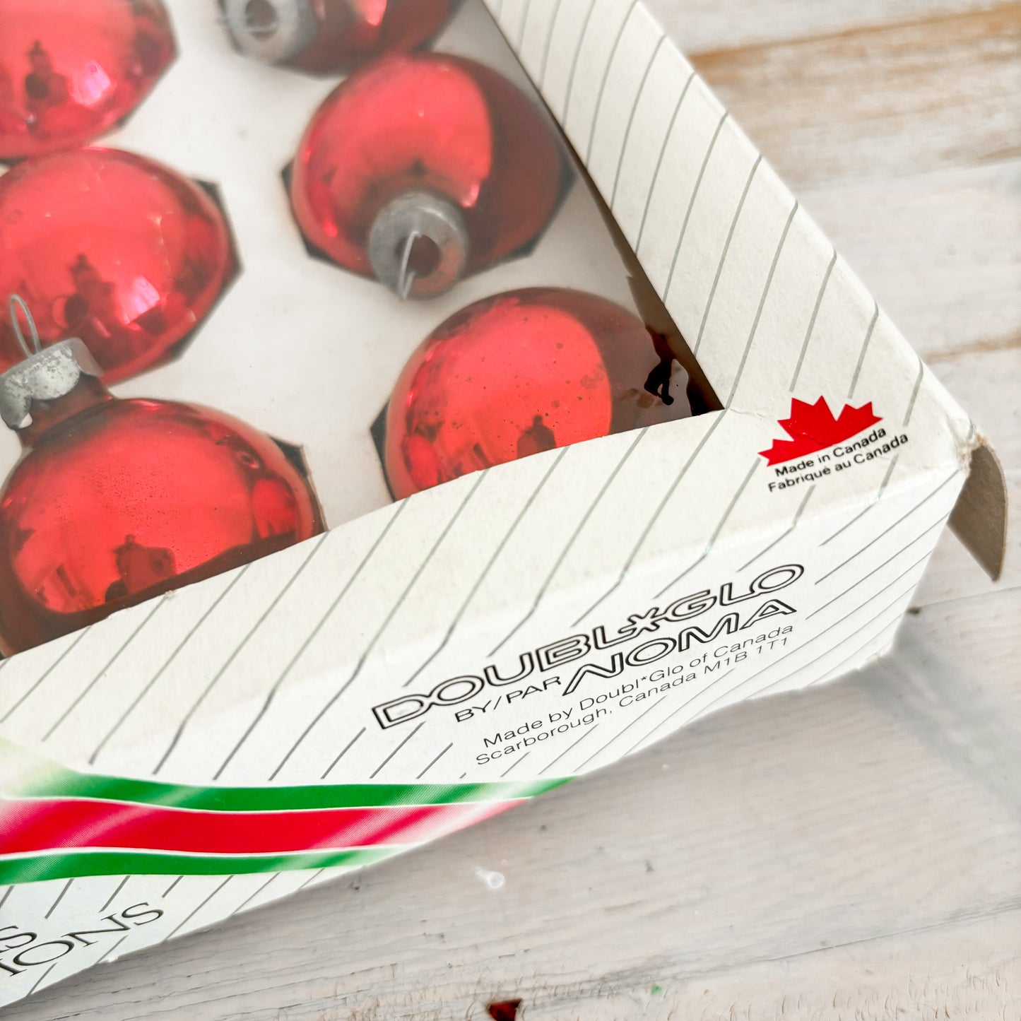 Tree Ornaments - Noma Red Glass Ornaments (set of 11)