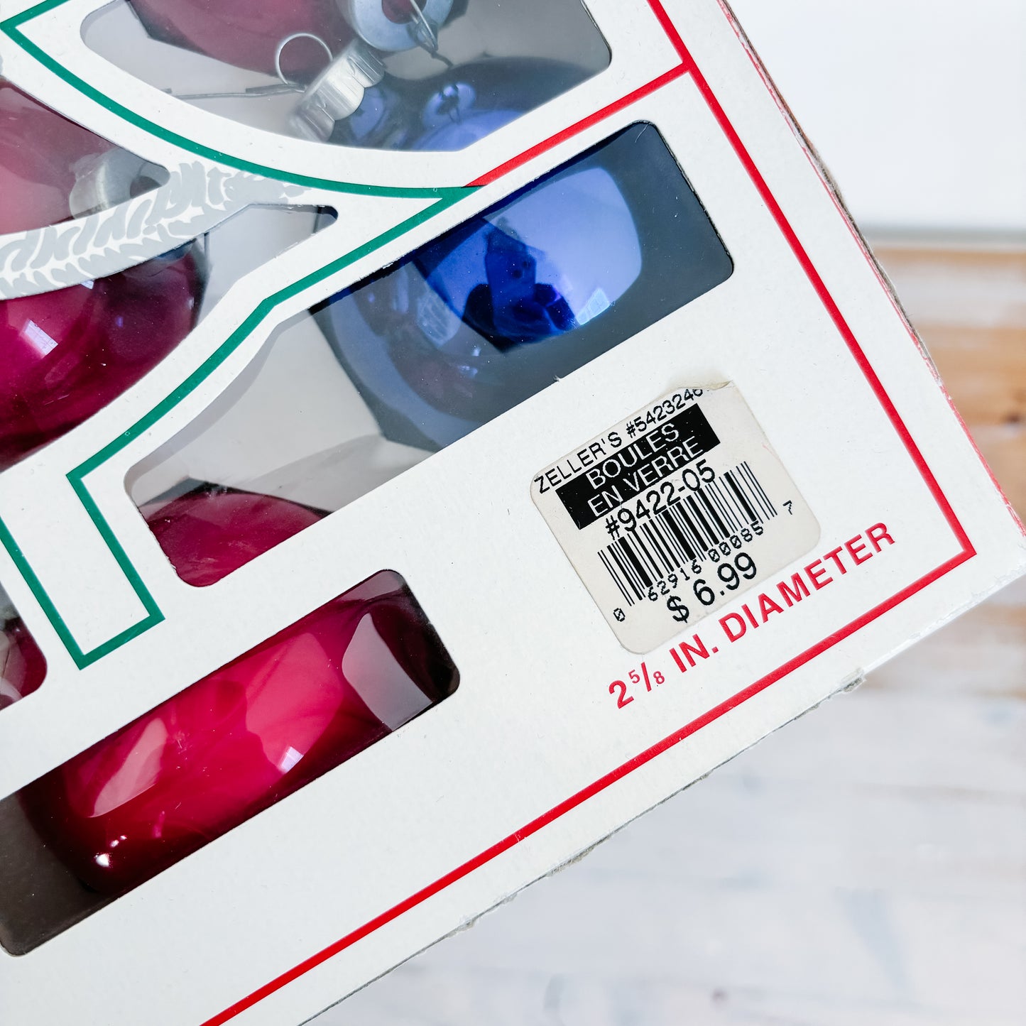 Tree Ornaments - Zellers Holly Fuschia Pink Ornaments (set of 10)