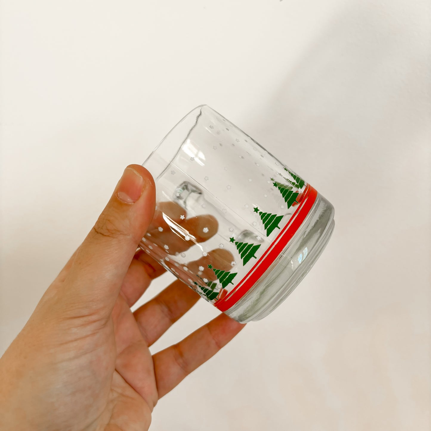 Festive Clear Glass Mug