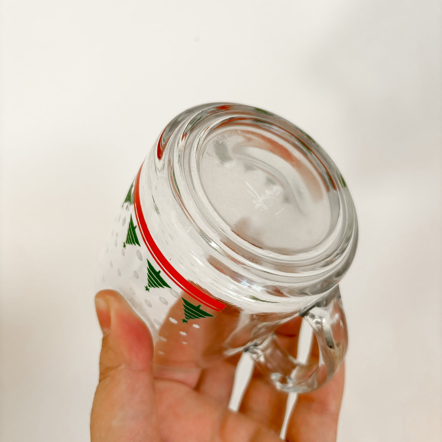 Festive Clear Glass Mug