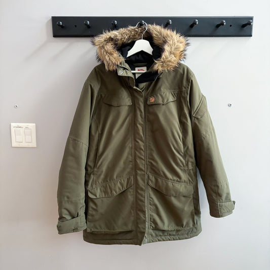 Fjallraven Nuuk Women's Winter Parka Deep Forest Green (Size XL)