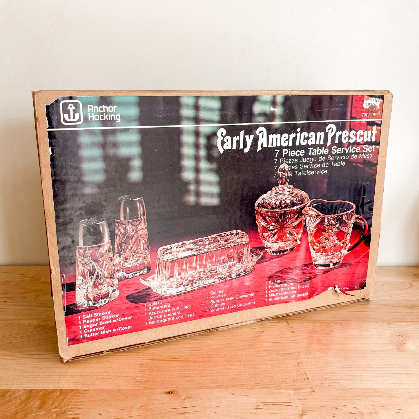 Anchor Hocking Early American Prescut Table Service Set - New in Box!