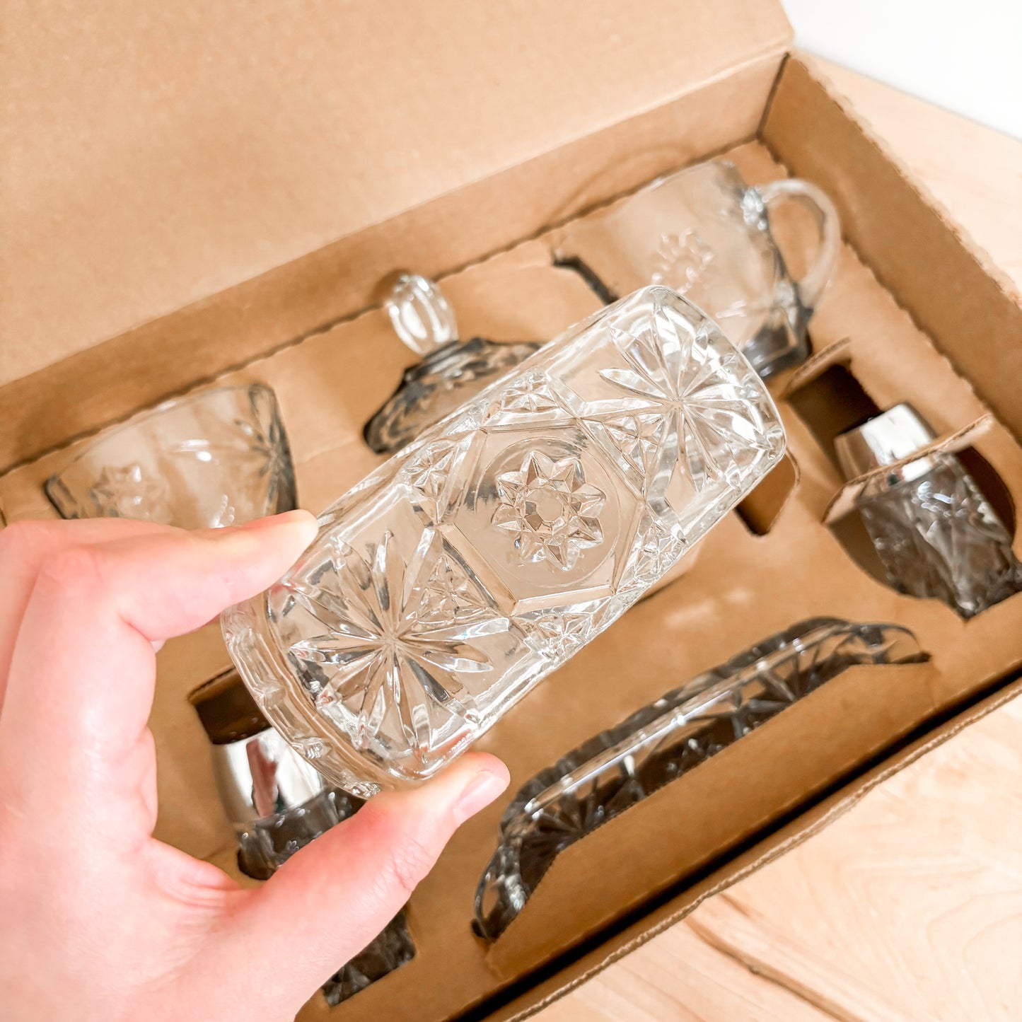 Anchor Hocking Early American Prescut Table Service Set - New in Box!
